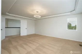Primary bedroom on the second floor. Huge room with great space