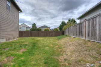 More yard for those awesome Washington days. Not too big to take all weekend to maintain.