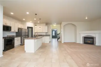 Great room open concept layout