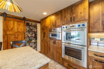 wall oven and deluxe micro and convection