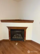 Enjoy the gas fireplace in the living area.