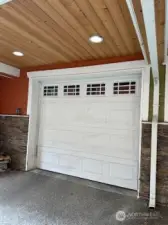 Enterior picture of the garage entry door.
