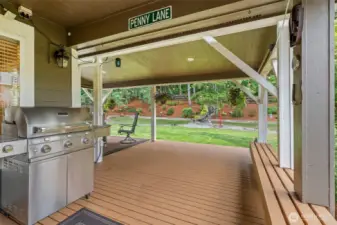 Covered outdoor living space