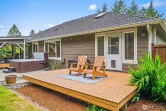 Private deck off primary bedroom