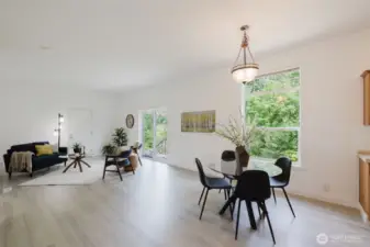 Dining area flows seamlessly into living space—perfect for gatherings.
