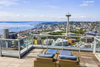 Entertain in style with stunning Space Needle vistas.
