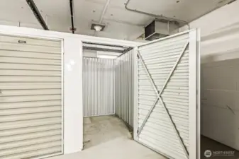 Safe, secure, and private storage unit for your convenience.