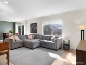 FAMILY ROOM - Dining Area to the left. Faces spacious back yard.