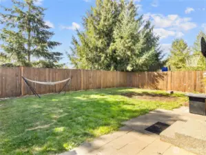 SPACIOUS FENCED AND PRIVATE BACK YARD!