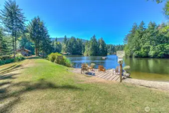 Eagle Lake residents enjoy access to this saltwater beach. It' about a .4 mile hike down to the beach.