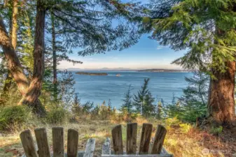 Enjoy views toward Barnes and Clark islands and all the way to Canada.