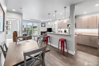 There is room to expand the table for larger groups.