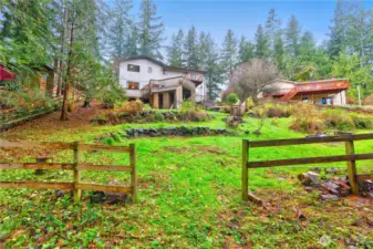 Entrance to horse trails from back yard