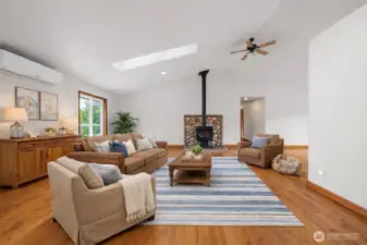 Living room- virtually staged