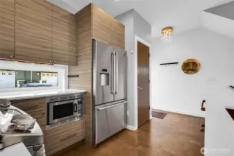 Cozy, quiet heat of the radiant floors; air conditioning when the summer gets hot!  Fantastic kitchen with tons of storage and I will especially miss the powerful gas stove. ###