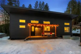 Just steps from the front porch, three new 2025 8'x2'x2' galvanized food-grade planters await your kitchen garden or fresh-cut flowers.