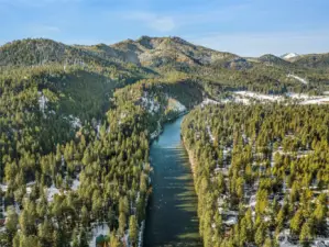 Wenatchee River along Ponderosa Estates in Plain WA - Leavenworth WA