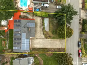 Energy-efficient home featuring 33 solar panels and double windows.