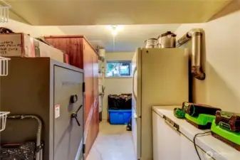 Lower-level storage room