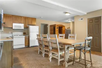Basement Kitchen and dining area