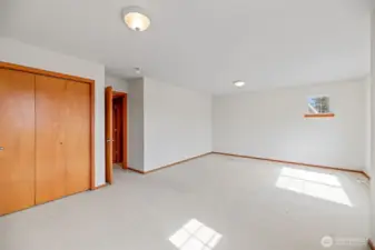 Bonus room, hobby, media or bedroom....