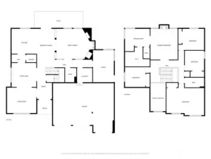Floor plan of both floors