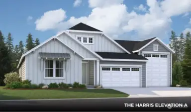 The Harris Floorplan Elevation A. All pictures are renderings or photos of similar model in another community