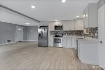Kitchen Open to Dining Room