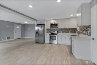 Kitchen Open to Dining Room