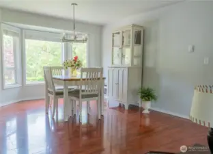 Dining room with a view