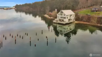 As seen on the Cover or Homes & Land Magazine… The Historical Boathouse…