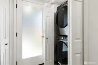 Laundry conveniently located off kitchen