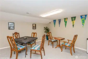 Enjoy strategic fun and friendly competition with cards and chess in the community game room.