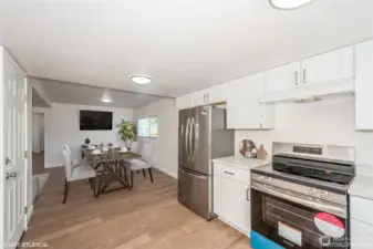 An inviting dining area designed to host special occasions and create lasting memories.