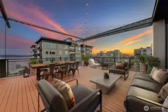 Excellent SW exposure and an impressive entertaining deck. Virtually staged.