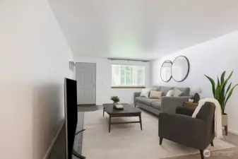 Living Room Virtual Staged
