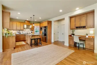 From door to deck looking toward kitchen