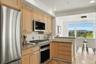 Lots of storage and prep space