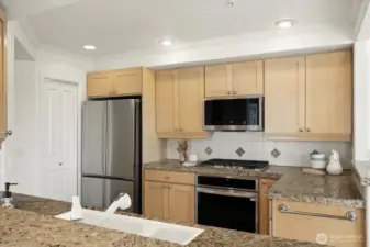 Kitchen with large pantry