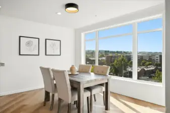 Dedicated dining area.