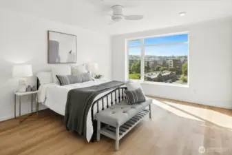Oversized primary suite