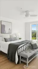 Plenty of room for king bed