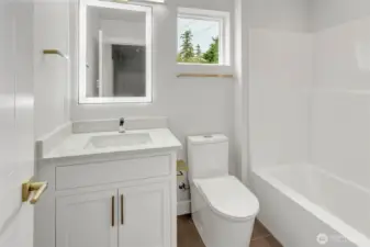 3/4 bath on upper level