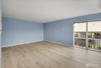 Living room with enormous windows