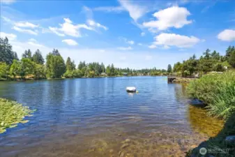 Bitter Lake with private beach for residents