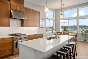 Abundant counter space