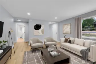 Living Room Virtually Staged