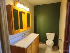 Lookin from the shower across the vanity.