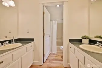 Full bath. There is a window above the toilet.