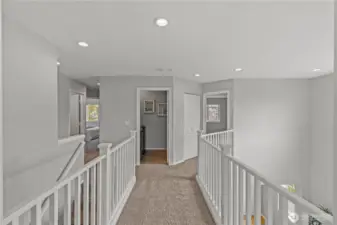 Showing the primary suite separation from the rest of the upstairs.